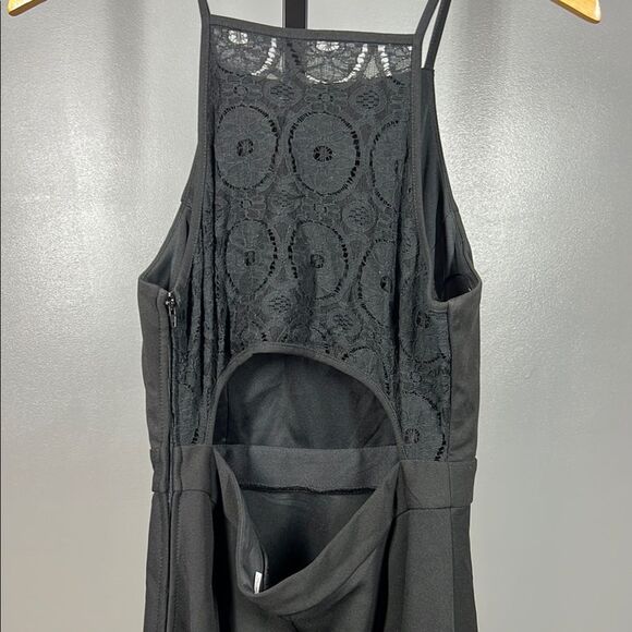 Miami Black Halter Mini Sundress - Picture 3 of 6